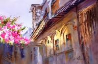 Sadia Arif, 14 x 21 Inch, Watercolor on Paper, Cityscape Painting, AC-SAD-056